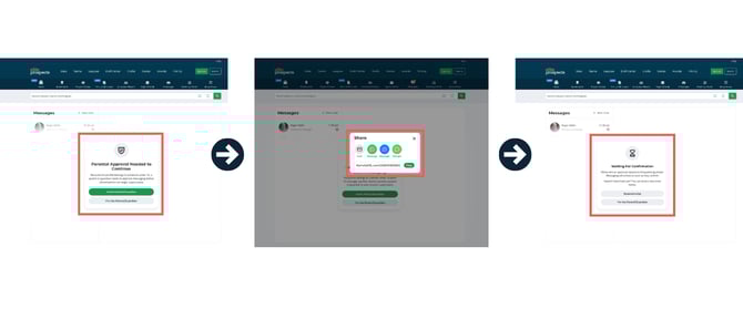 Desktop web - Messaging Guard - Sharing